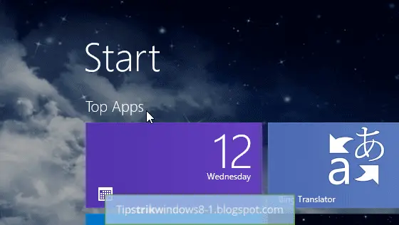 Cara Membuat dan Menamai Grup di Start Screen Windows 8.1