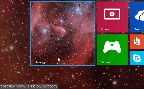 gambar background desktop di start screen