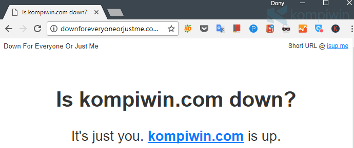 website tidak bisa dibuka