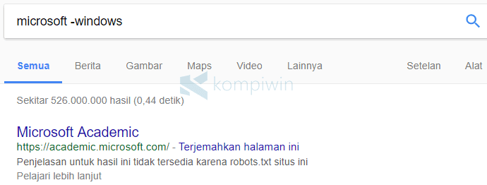 google mencari kata