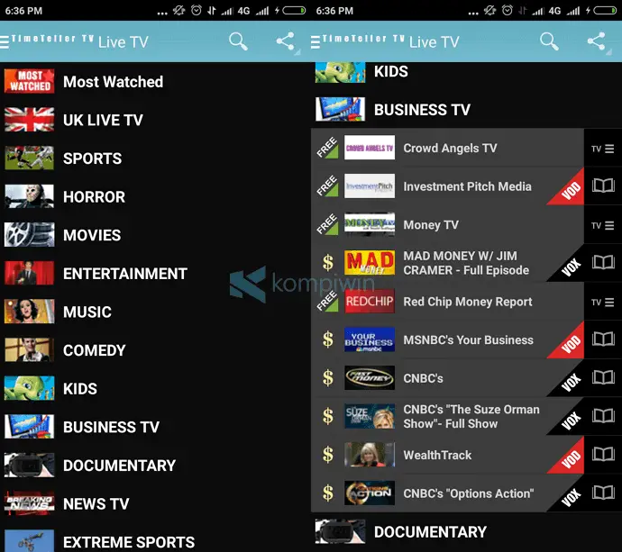 6 Aplikasi TV Online Indonesia Terbaik Android 7