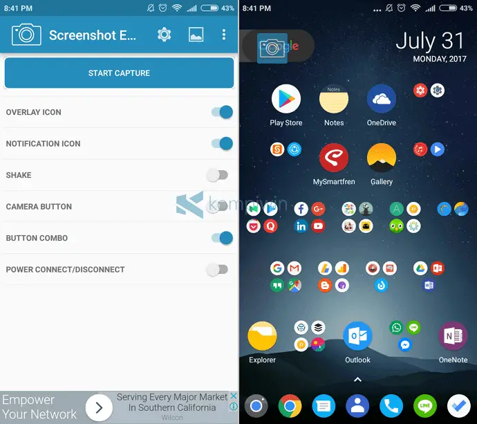 screenshot easy android