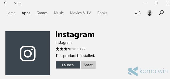 install aplikasi instagram di komputer