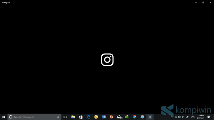 instagram di pc laptop komputer windows 10